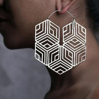Simple Wisps Of Irregular Geometric Rhombus Alloy Earrings Earrings