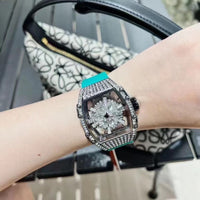 Hollow Full Diamond Luxury Women's Watch Silicone