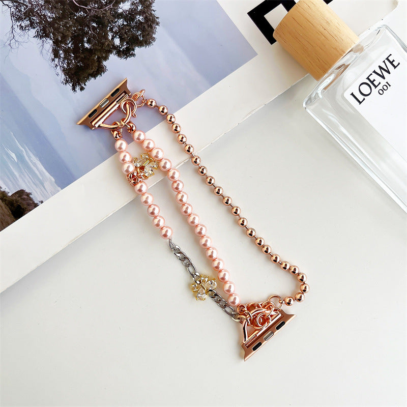 Watch Pearl Metal Chain Small Fragrance
