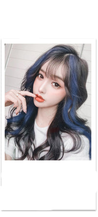 Gradient Female Long Curly Hair Wig Patch