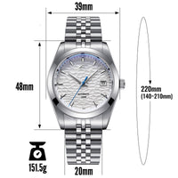 Men's Fashion Stainless Steel Waterproof Mechanical Watch