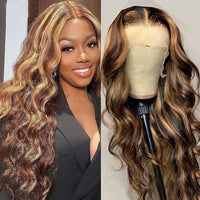 Wig Front Lace P4 27 Real Hair Headgear