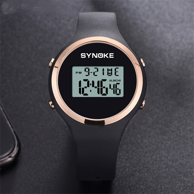 Student Electronic Watch Boy Girl Fashion Simple Watch Silicone Band