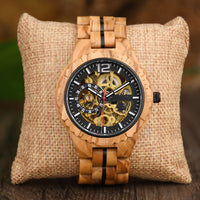 Fully Automatic Wooden Mechanical Watch