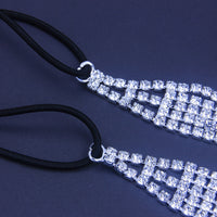 Flash Diamond Rhinestone Elastic Headband Hair Accessories Five Rows Of Diamonds
