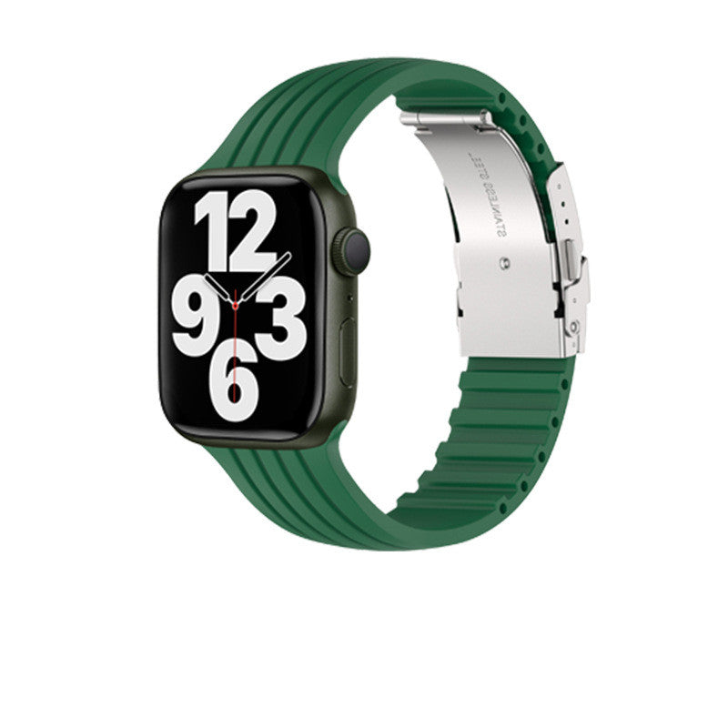 Silicone Stripe IWatch Strap For Men And Women