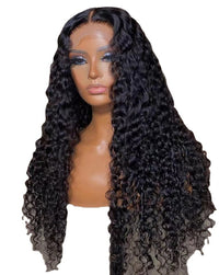 Front Lace Wig Women's Long Curly Hair Chemical Fiber Wig