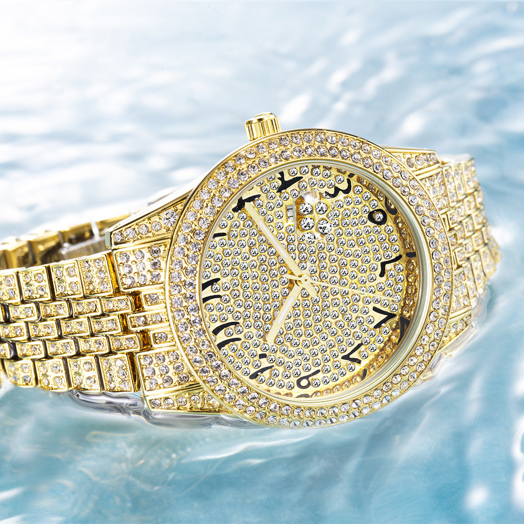 Full Diamond Arabic Full Sky Star Quartz Watch