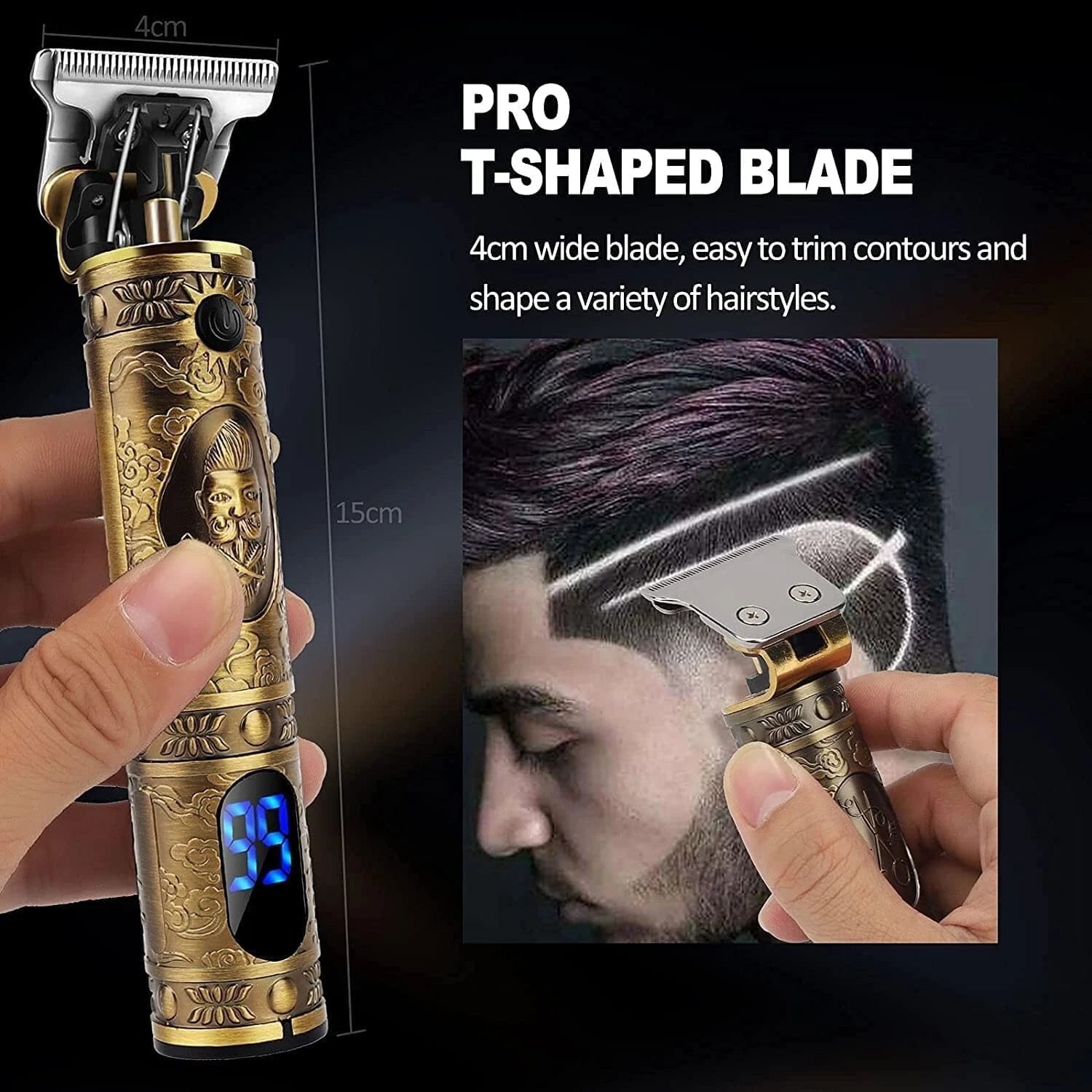 Beard Trimmer Men Rechargeable, Hair Clippers Men Cordless Hair Trimmer