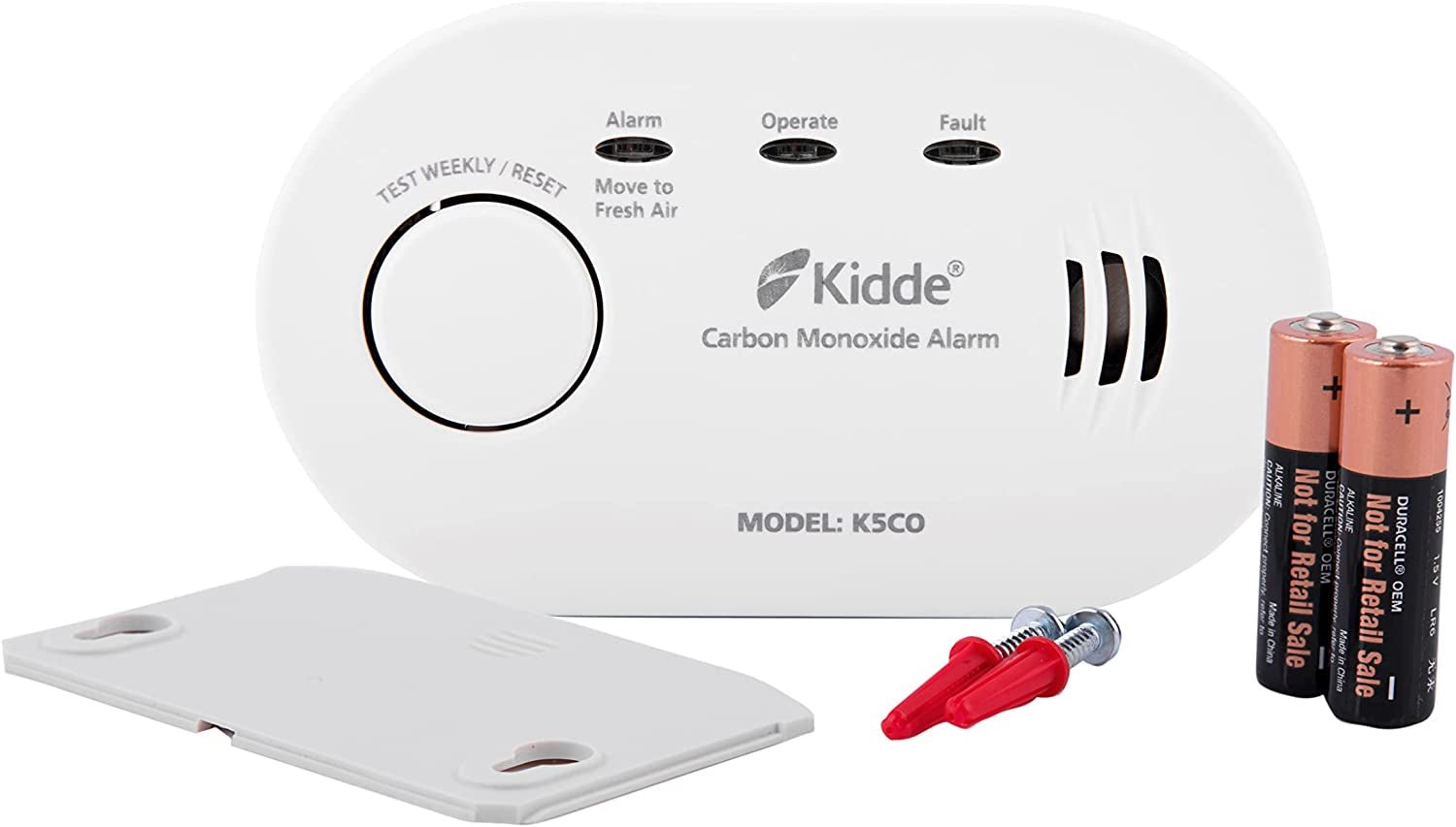 5CO Battery Powered Carbon Monoxide Alarm 10 Year Life - FoxMart™️ - FoxMart™️