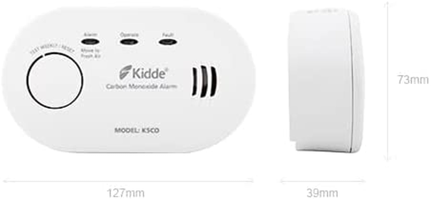 5CO Battery Powered Carbon Monoxide Alarm 10 Year Life - FoxMart™️ - FoxMart™️