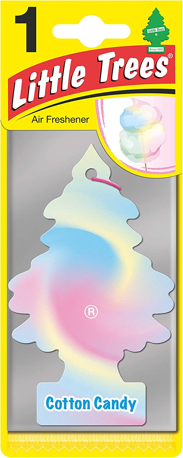 Air Freshener Tree MTR0046 Cotton Candy Fragrance for Car Home Boat Caravan - Single Pack - FoxMart™️ - Little Trees