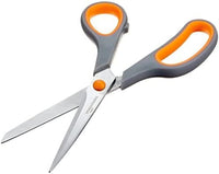 Amazon Basics Multipurpose, Comfort Grip, PVD Coated, Stainless Steel Office Scissors - Pack of 2 - FoxMart™️ - FoxMart™️