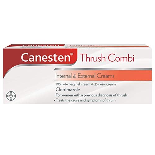 Canesten Thrush Combi Internal & External Creams for Thrush Treatment | Clotrimazole | Two-Step Complete Relief Thrush Treatment,2 Count (Pack of 1) - FoxMart™️ - Canesten
