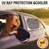 Car Sun Shade 2 Pack,Car Window Shades for Kids Baby Pet UV Rays/Sunlight Protection,Car Side Windscreen Window,Self-Adhesive Car Sun Shades,Baby Window Shade,Rear Side Window Universal Fit - FoxMart™️ - WIN.MAX