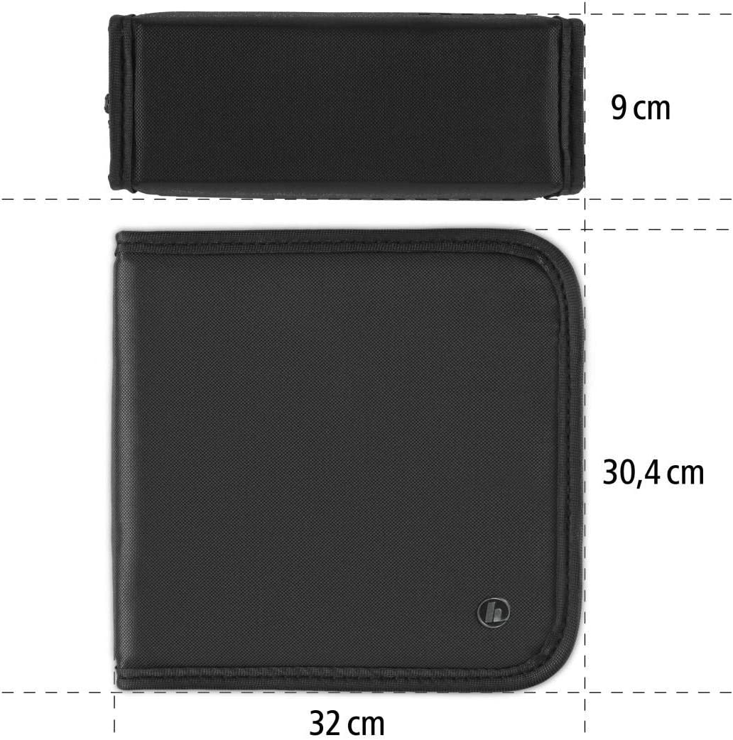 CD Wallet for 208 Discs, Cd/Dvd/Blu-Ray (Folder for Storage, Space-Saving for the Office, Car and at Home), Black - FoxMart™️ - Hama