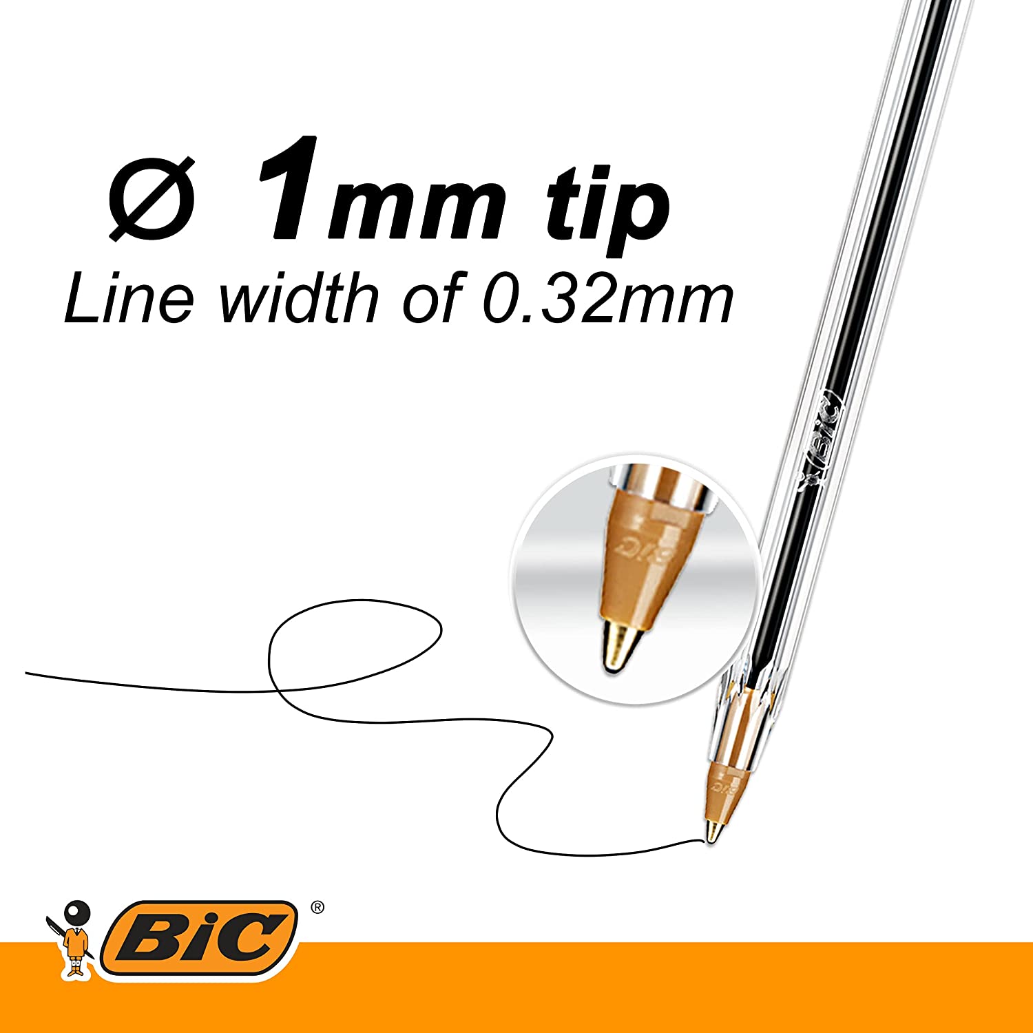 Bic 4 Colours Rose Gold Ballpoint Pen 1mm Tip 0.32mm Line Rose