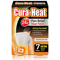 Cura-Heat Back and Shoulder Pain 7 Count (Pack of 1) - FoxMart™️ - Cura-heat