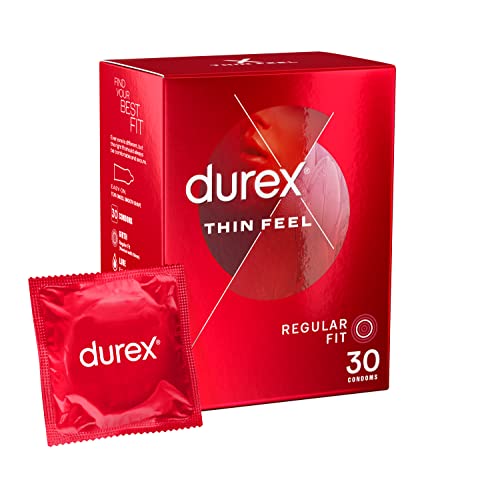 Durex Thin Feel Condoms, 30 Condoms (1 Pack) (Packaging May Vary) - FoxMart™️ - Durex