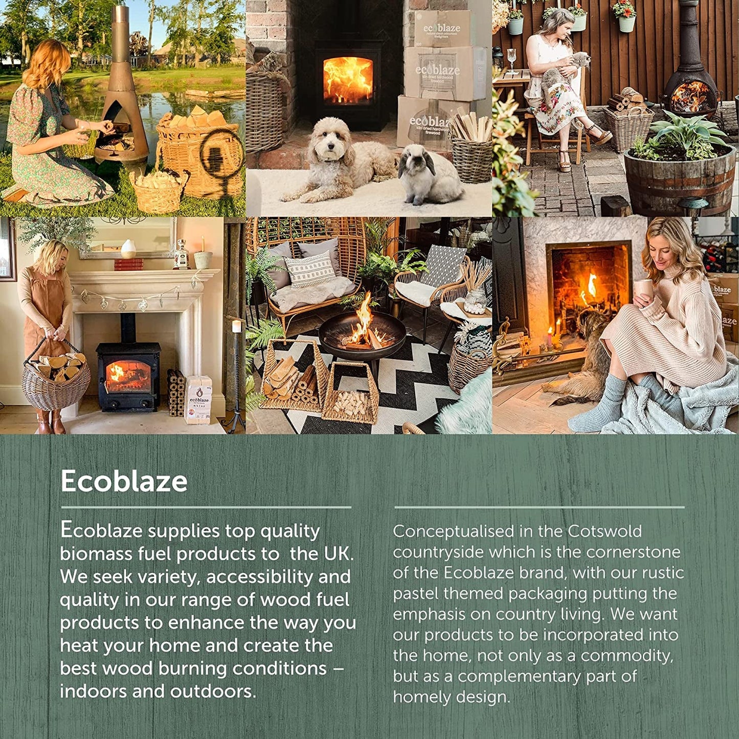 Ecoblaze Natural Firelighters, 200 Wood Wool Fire Lighters for Wood & Log Burners, BBQ & Pizza Oven Firestarters - Safe, Clean & Odourless Wax Coated Instant Spruce Fire Starters - 200 Box - FoxMart™️ - FoxMart™️