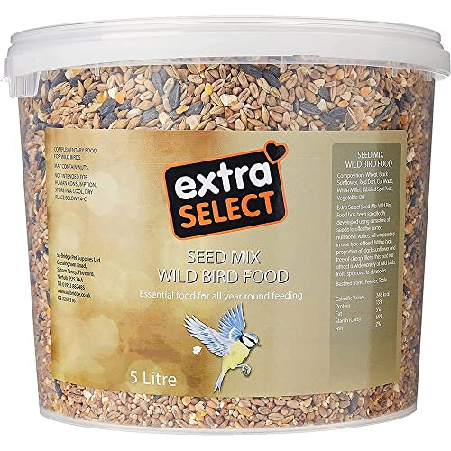 Extra Select Seed Mix Wild Bird Food, 5 Litre - FoxMart™️ - Extra Select