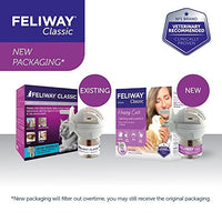 FELIWAY Classic 30 day starter kit. Diffuser and Refill. Comforts cats and helps solve helps solve behavioural issues and stress/anxiety in the home - 48ml, White - FoxMart™️ - Feliway