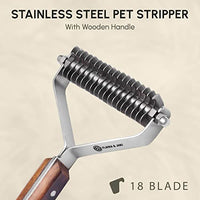 FLAMIA & JABZ Professional Rake (Dematting Comb) for Undercoat Grooming of Dogs, Cats & Pets (18 Blades) - FoxMart™️ - FLAMIA & JABZ