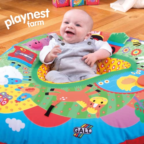 Galt Toys, Playnest - Farm, Sit Me Up Baby Seat, Ages 0 Months Plus - FoxMart™️ - Galt