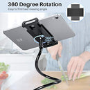 Gooseneck Tablet Holder Stand for Bed: Tryone Adjustable Flexible Arm Tablets Mount Clamp on Table Compatible with iPad Air Mini | Galaxy Tabs | Kindle Fire | Switch or Other 4.7 -10.5