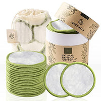 Greenzla Reusable Makeup Remover Pads (20 Pack) With Washable Laundry Bag And Round Box for Storage | Natural Bamboo and Organic Cotton Rounds For All Skin Types - Eco-Friendly Reusable Cotton Pads - FoxMart™️ - GREENZLA