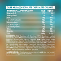 High Protein and Low Carb Bar, 12 X 60 G - Chocolate Chip Salted Caramel - FoxMart™️ - FoxMart™️