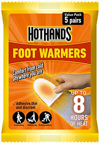 HOTHANDS Foot Warmers - 8 hours of heat - Air activated - Ready to use - 5 Count (Pack of 1) - FoxMart™️ - HotHands