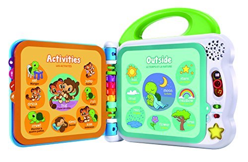 LeapFrog 601503 Learning Friends 100 Words Baby Book Educational and Interactive Bilingual Playbook Toy Toddler and Pre School Boys & Girls 1, 2, 3, 4+ Year Olds, Multi-Colour, One Size - FoxMart™️ - LeapFrog