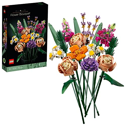 LEGO 10280 Flower Bouquet, Artificial Flowers, Set for Adults, Decorative Home Accessories, Idea, Botanical Collection - FoxMart™️ - LEGO
