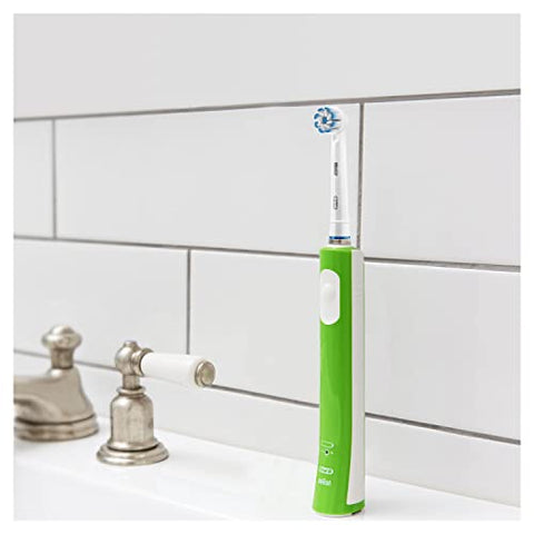 Oral-B Kids Electric Toothbrush, Gifts For Kids, 1 Toothbrush Head, with Kid-Friendly Sensitive Mode, For Junior Kids Ages 6+, 2 Pin UK Plug, Green - FoxMart™️ - Oral-B