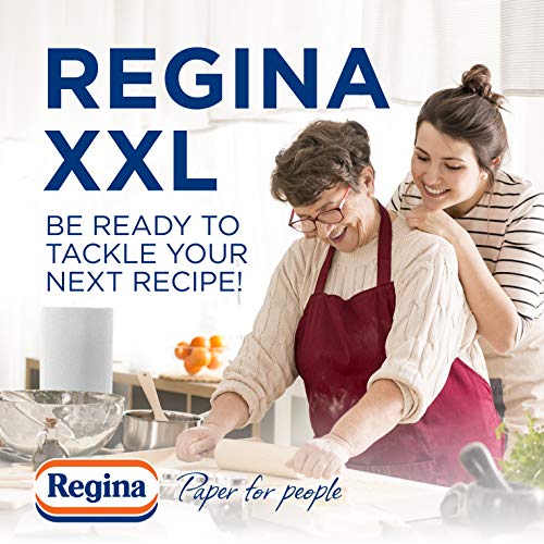 Regina XXL Kitchen Roll, 8 Rolls, 600 Extra Large Sheets - FoxMart™️ - Regina