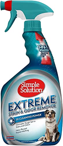 Simple Solution Extreme Pet Stain and Odour Remover | Enzymatic Cleaner with 3X Pro-Bacteria Cleaning Power - 945ml - FoxMart™️ - Simple Solution