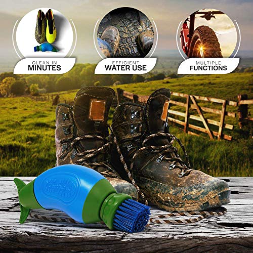 The Boot Buddy - Shoe & Boot Cleaner Brush: Scrub Clean Walking & Hiking Boots, Golf Shoes, Football Boots, Wellies & General Outdoor Footwear & Equipment, in Minutes. - FoxMart™️ - boot buddy