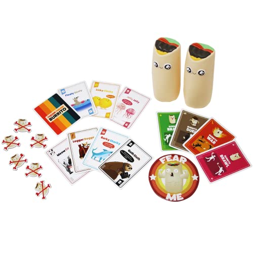 Throw Throw Burrito by Exploding Kittens - Card Games for Adults Teens & Kids - Fun Family Games - A Dodgeball Card Game - FoxMart™️ - Exploding Kittens