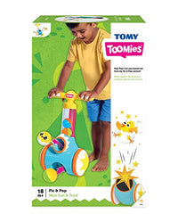 TOMY Toomies Pic and Pop Push Along Baby Toy | Toddler Ball Popper With Ball Launcher And Collector | Suitable For 18 Months, 2 and 3 Year Old Boys and Girls - FoxMart™️ - Toomies