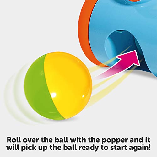 TOMY Toomies Pic and Pop Push Along Baby Toy | Toddler Ball Popper With Ball Launcher And Collector | Suitable For 18 Months, 2 and 3 Year Old Boys and Girls - FoxMart™️ - Toomies