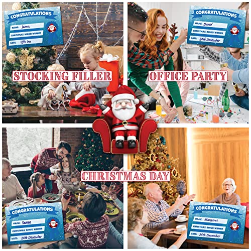 UKPG Christmas Stocking Filler | CHRISTMAS BINGO | For Children, Family, Kids, Christmas Party, Christmas Family Game, Christmas eve box fillers, Christmas stocking fillers - FoxMart™️ - UKPG