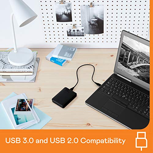 WD 1 TB Elements Portable External Hard Drive - USB 3.0, Black - FoxMart™️ - Western Digital